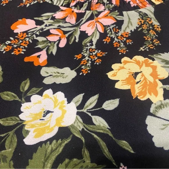 Sugar lips Floral High Neck Ruffle Peplum Top - Picture 8 of 8